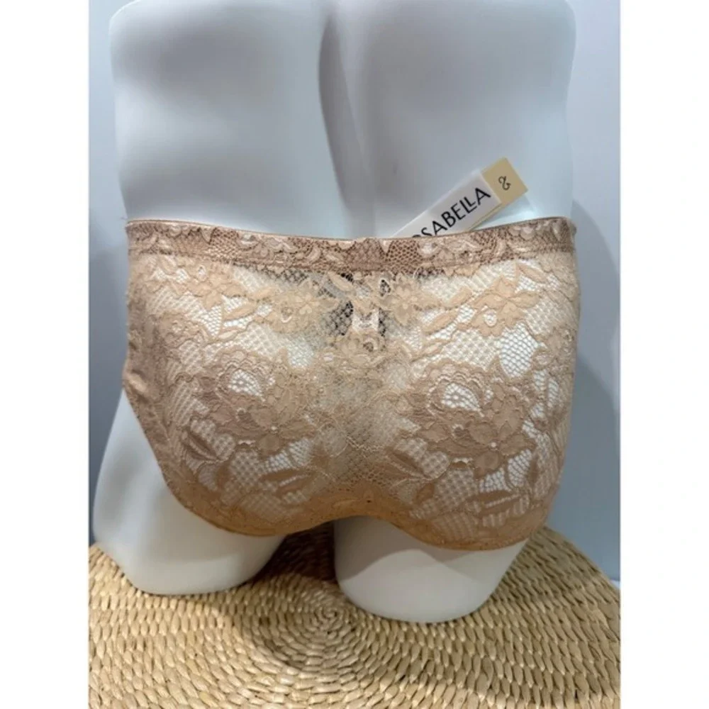Cosabella Never Say Never Men's Comfort Micro Brief Lace Underwear Nude Beige M